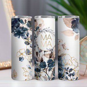 Mama Tumbler, Mom Tumbler, Floral Tumbler